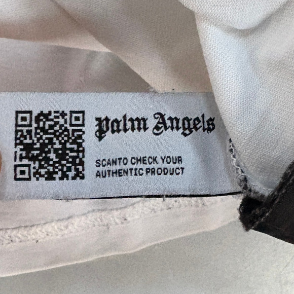 Palm Angels Pirate Teddy Bear Shirt Mens L White Short Sleeve Flag Graphic Tee - Picture 6 of 8